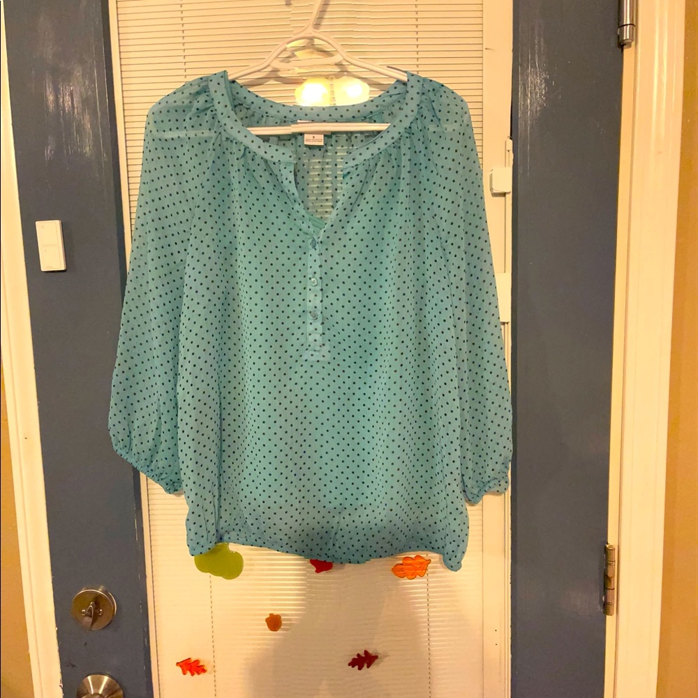 Liz Claiborne Blouse. Worn once. No tags. Smoke free home.